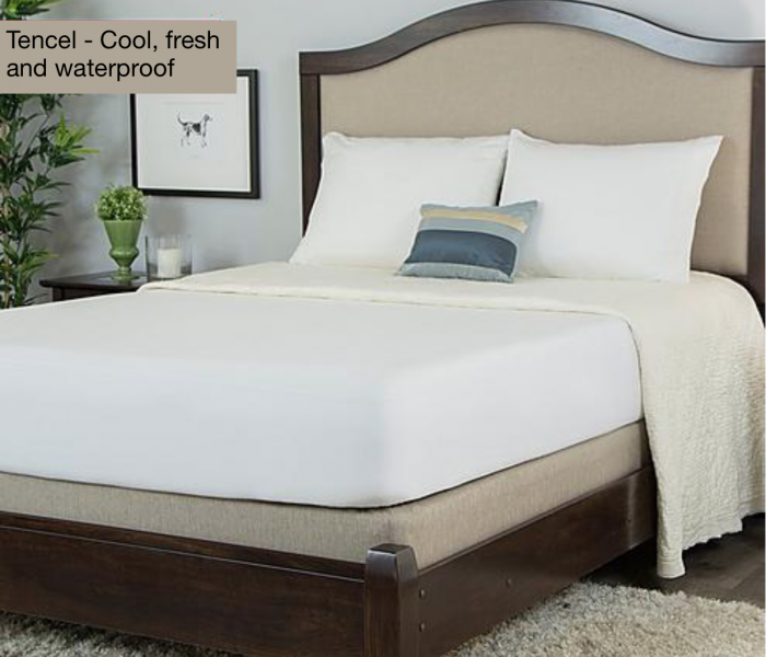 Cool, natural, waterproof mattress and pillow protectors