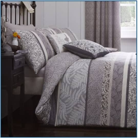 Hanworth Duvet Set Charcoal