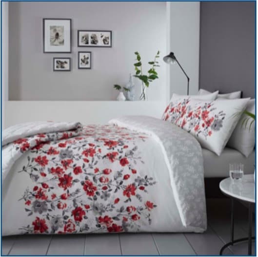 Gabriella Red Duvet Set