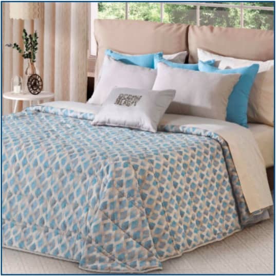 Voltaire Bedspread Blue