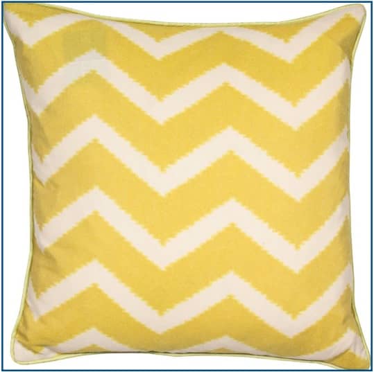 Zig Zag Mustard Cushion Cover