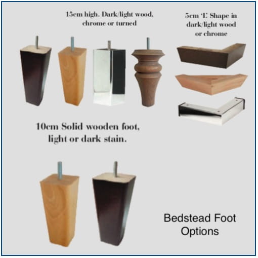 Burgess Bedstead Leg Options