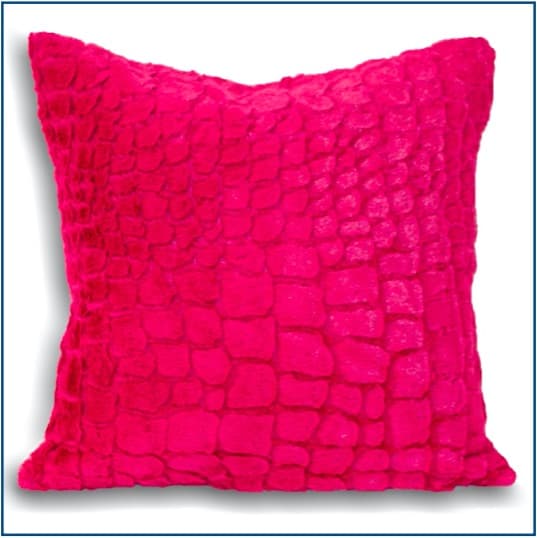 Alligator Magenta Cushion Cover Alligator Pink Cushion Cover
