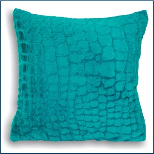 Alligator Teal Cushion Cover Alligator Teal Cushion Cover