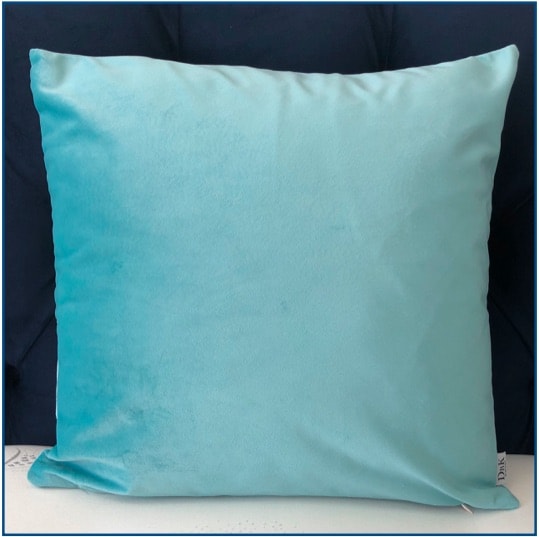 Duck Egg Blue Velvet Cushion Cover