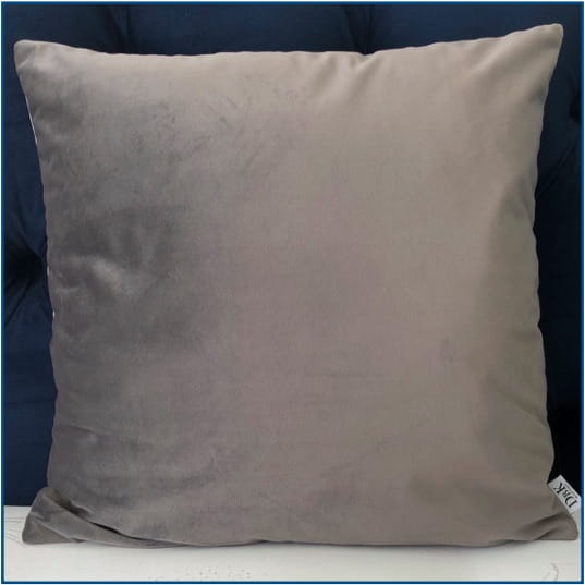 Velvet Grey Cushion Cover