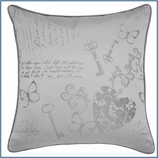 Les Sites de Paris Silver Cushion Cover