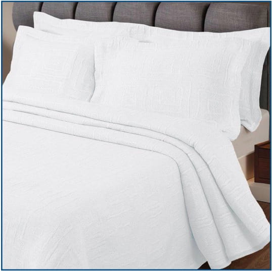 Lisbon Bedspread White