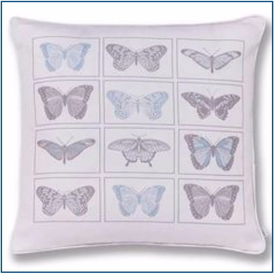Pastiche Butterflies Blue Cushion Cover Pastiche Butterflies Blue Cushion Cover
