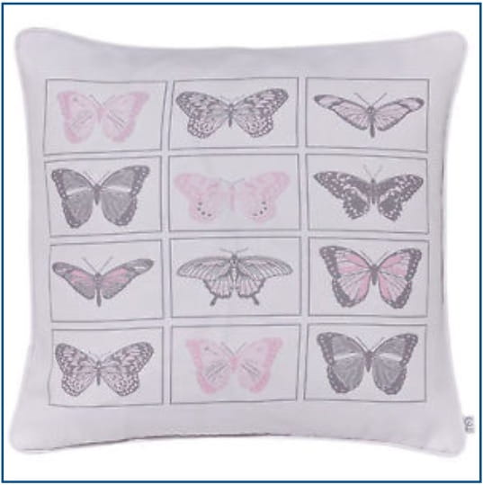 Pastiche Butterflies Pink Cushion Cover