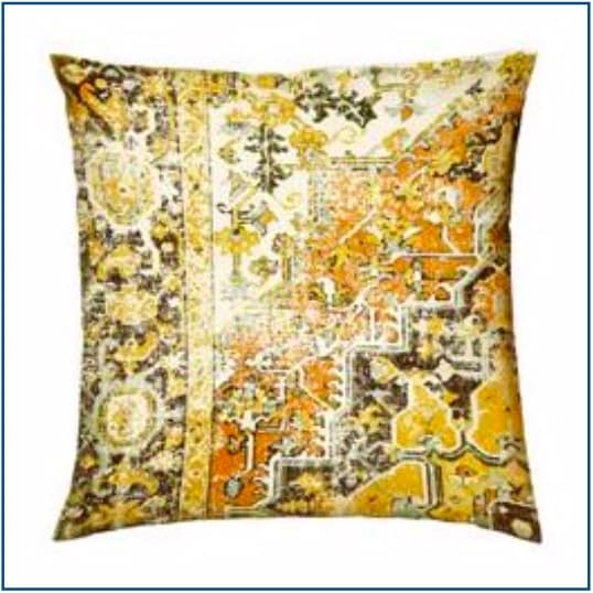 Persian Yellow Cushion Cover