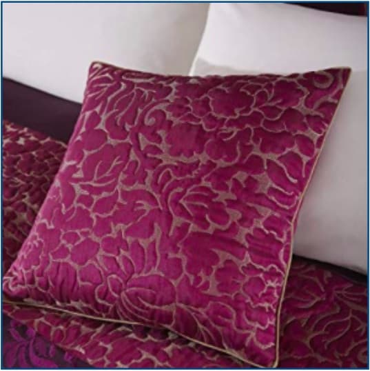 Quilted Damask Cushion Cover