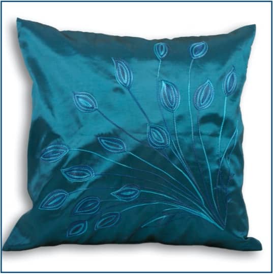 Spray Teal Cushion Cover Spray Cushion Cover Teal