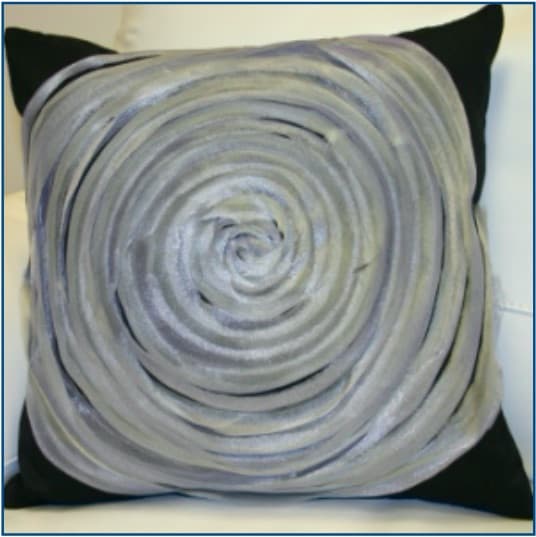 Vortex Black Cushion Cover