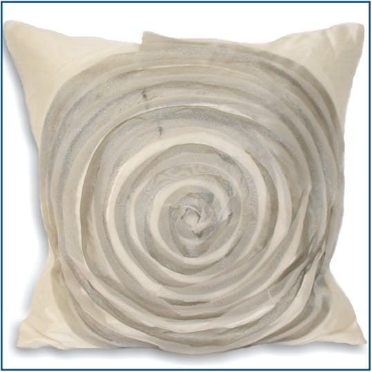 Vortex White Cushion Cover