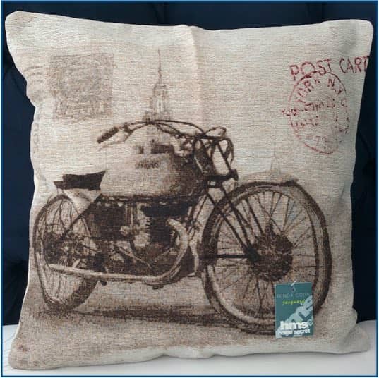 Motorbike Jacquard Cushion Cover