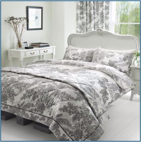 Printed Lace Duvet Set Printed Lace Duvet Set