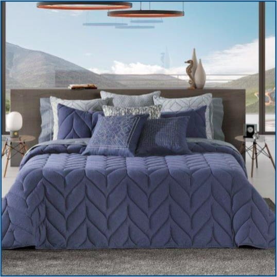 Tejo Blue Bedspread Tejo Blue Bedspread