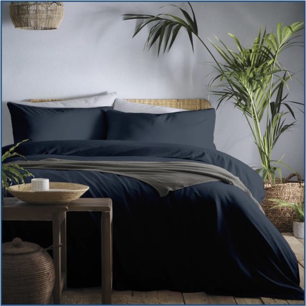 Cassia Ink Blue Duvet Set