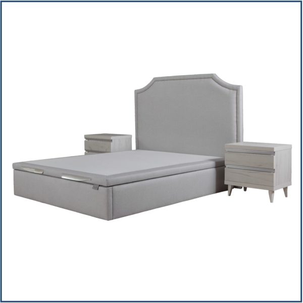 Wooden Bedside Table with 2 Overlay Drawers