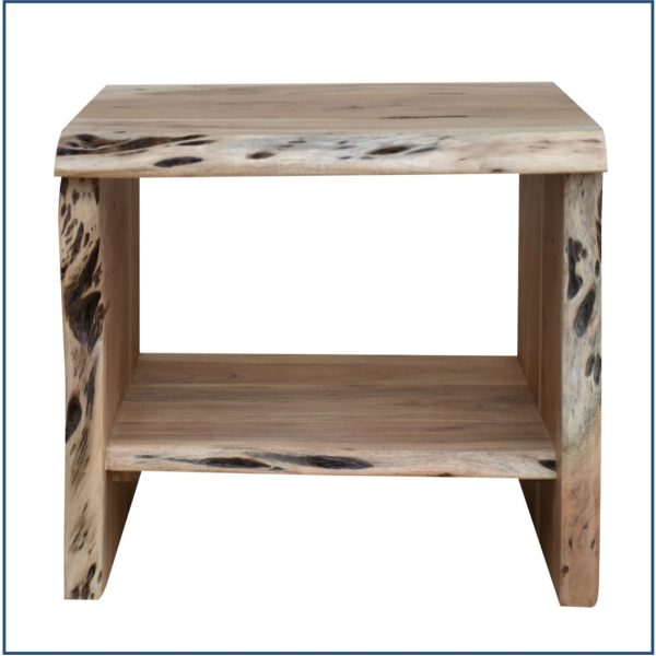 Acacia Natura Edge Bedside Table