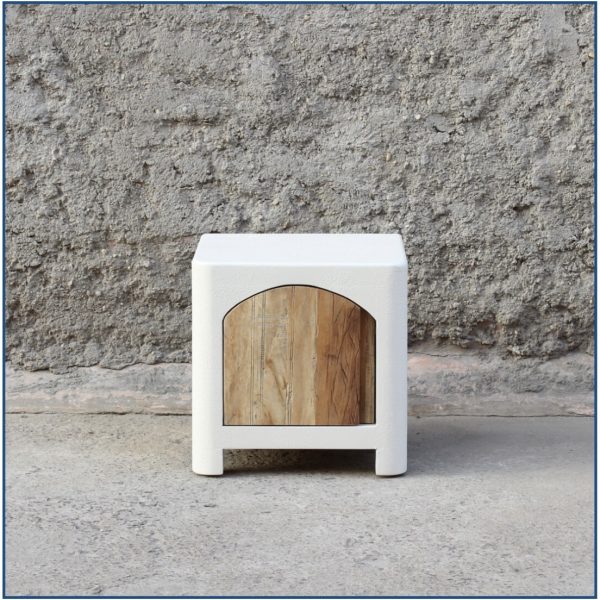 Ibiza Cement Effect Bedside Table 1