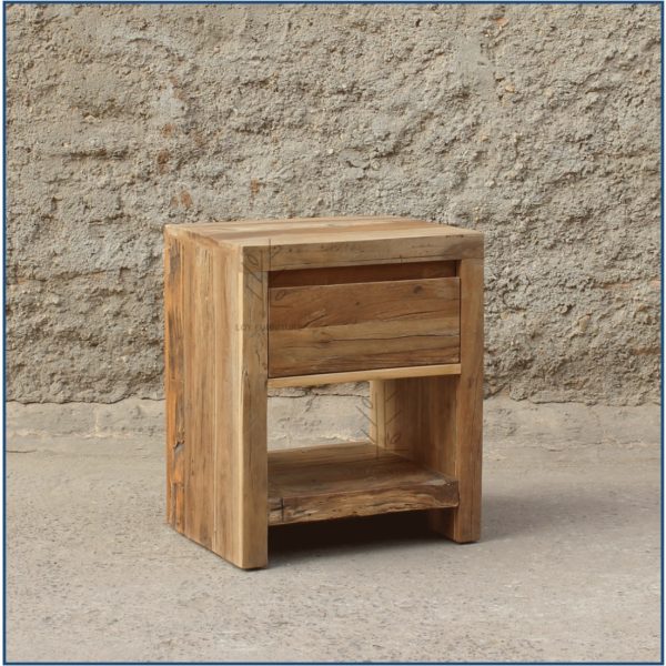Ibiza Recycled Wood Bedside Table 1