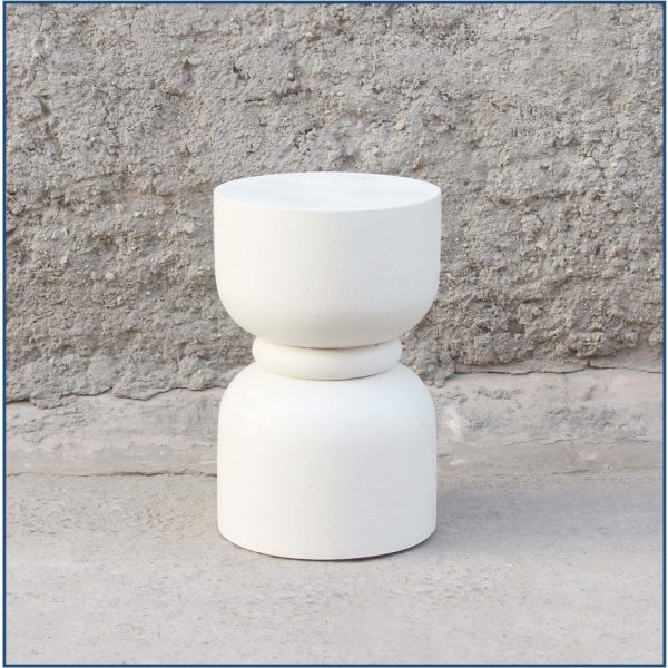 Round Side Table Ibiza Cement Effect